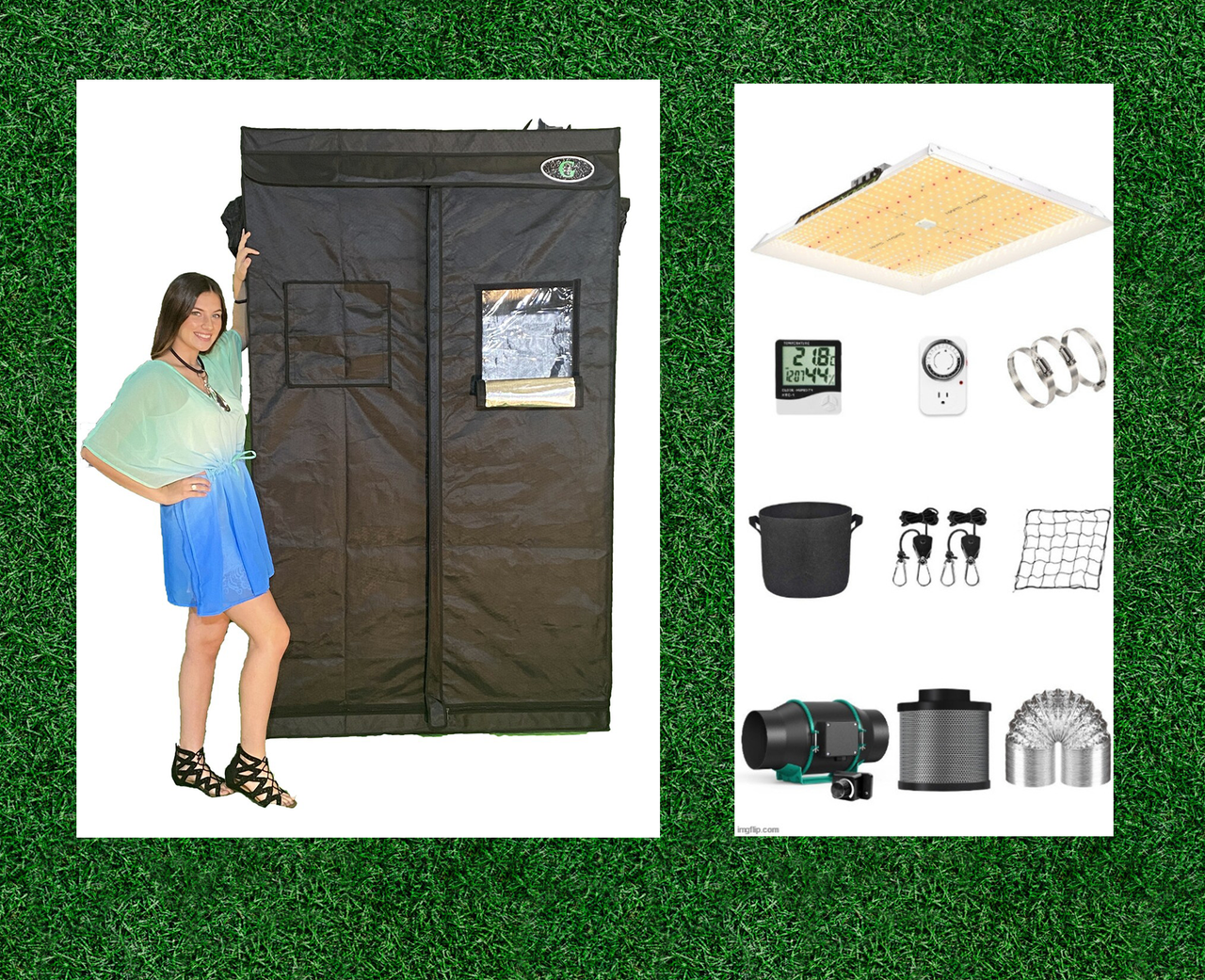 Grow Tent Kit | Heavy Duty 2x4 | Galaxy Grow Tent Kit | Dealzer.com