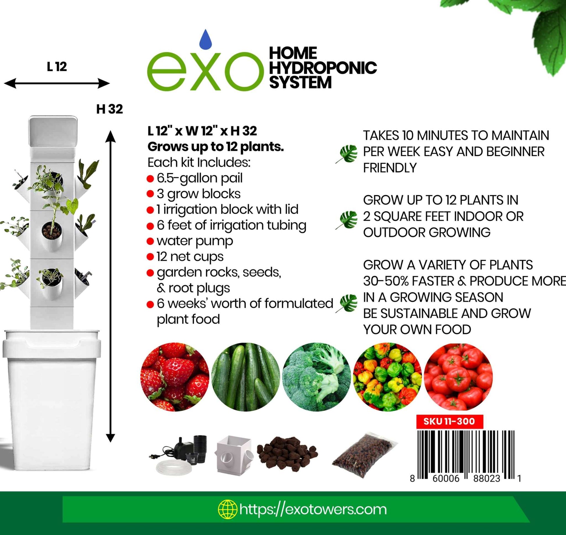 Hydroponic tower