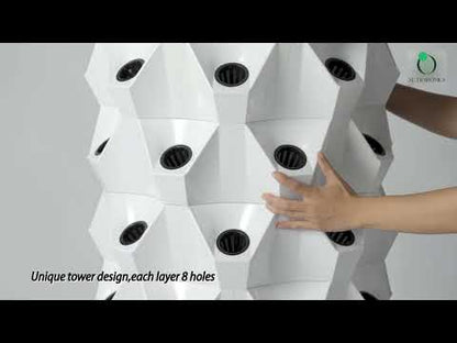 Nutraponics | Aeroponics Tower | Hydroponic Tower | LED Grow Lights